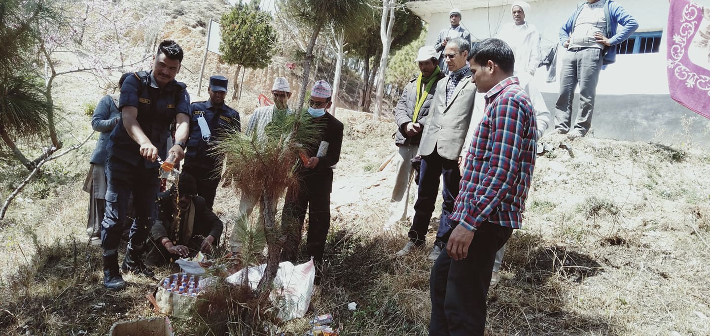 बैतडीको सिगास २ मा अबैध मदिरा नष्ट 